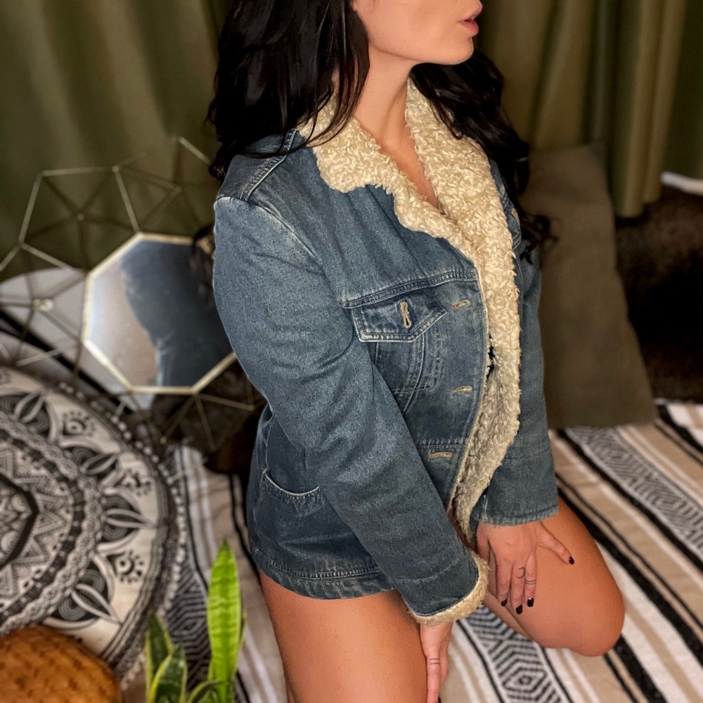 90's Esprit Sherpa/Denim Jacket